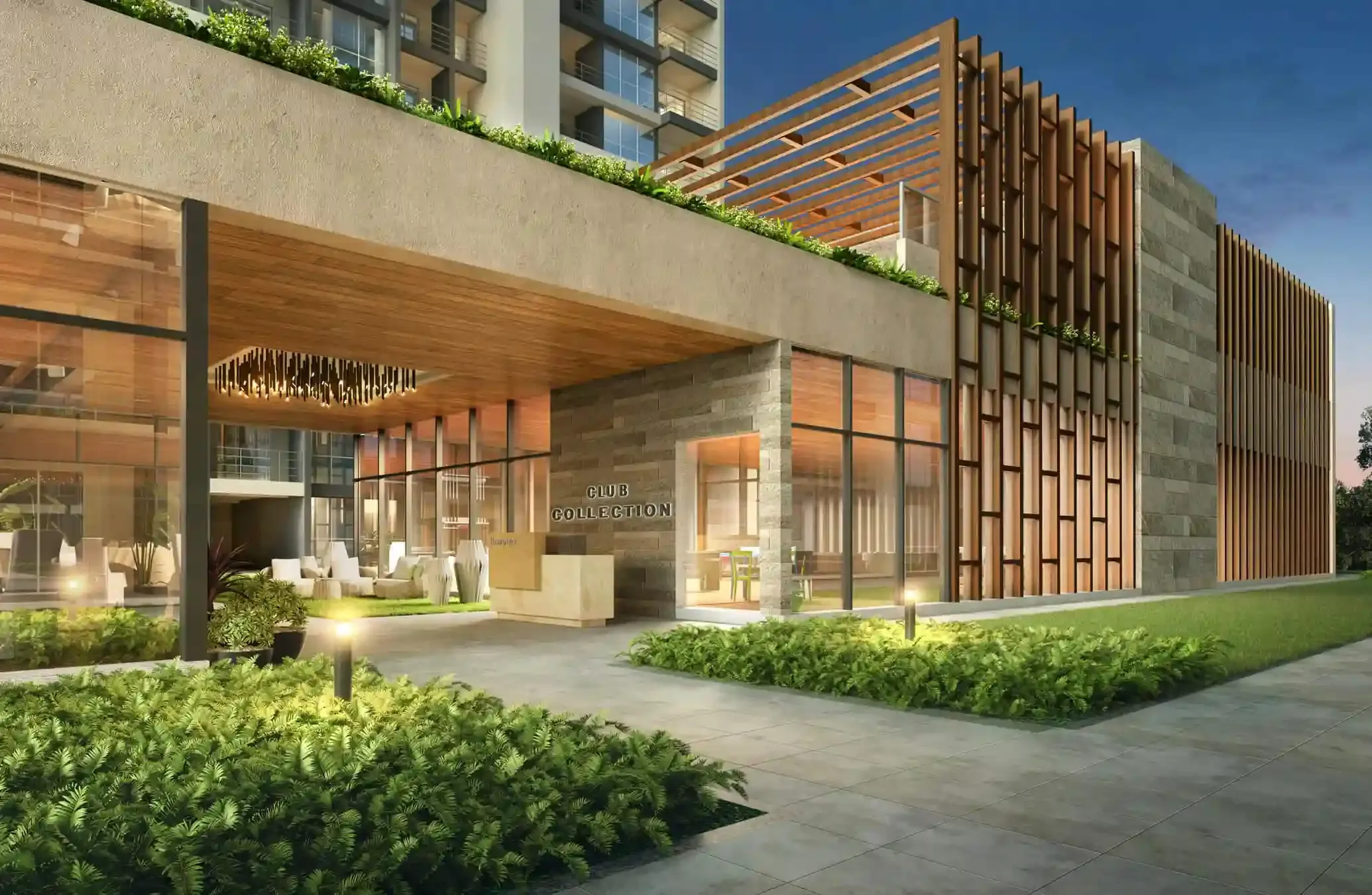 BramhaCorp The Collection Kalyani Nagar - clubhouse and lobby