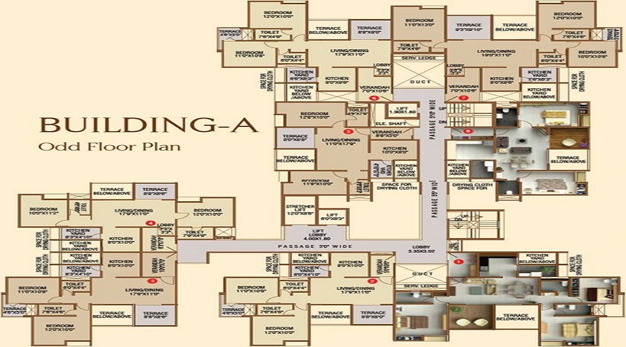 F5 Mount Unique 3 BHK floor plan