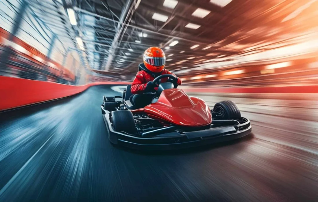 Go-kart racing track at Gera Joy on the Tree Tops campus