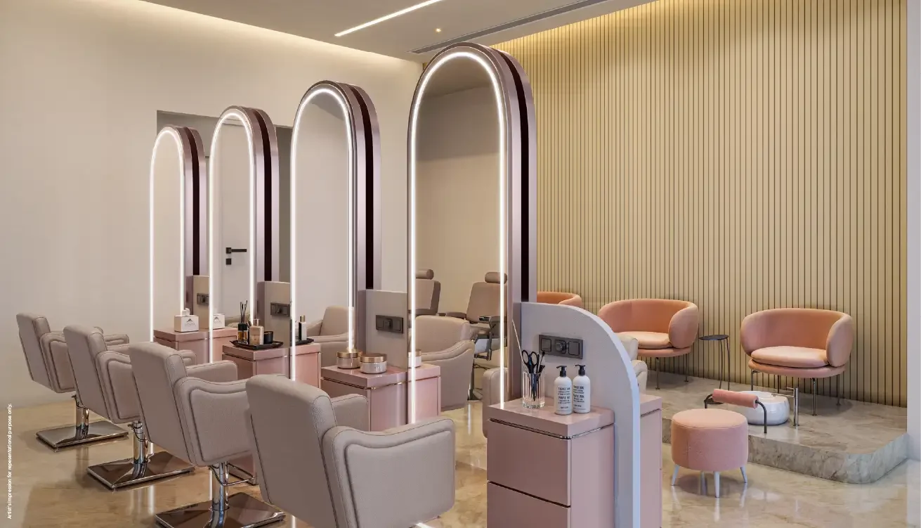 Godrej Elaris in-house salon within the clubhouse