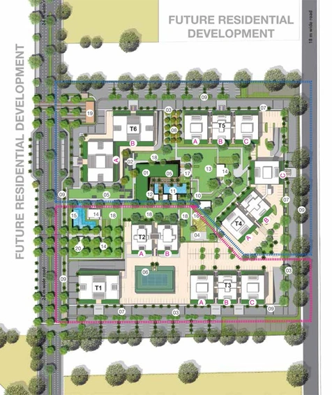 Godrej Infinity master plan layout of 14-acre campus