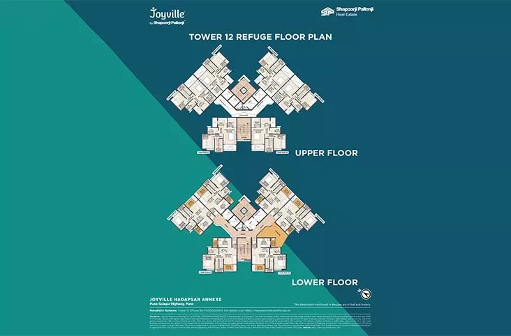 Joyville Hadapsar Annexe Tower 12 - Refuge Floor floor plan
