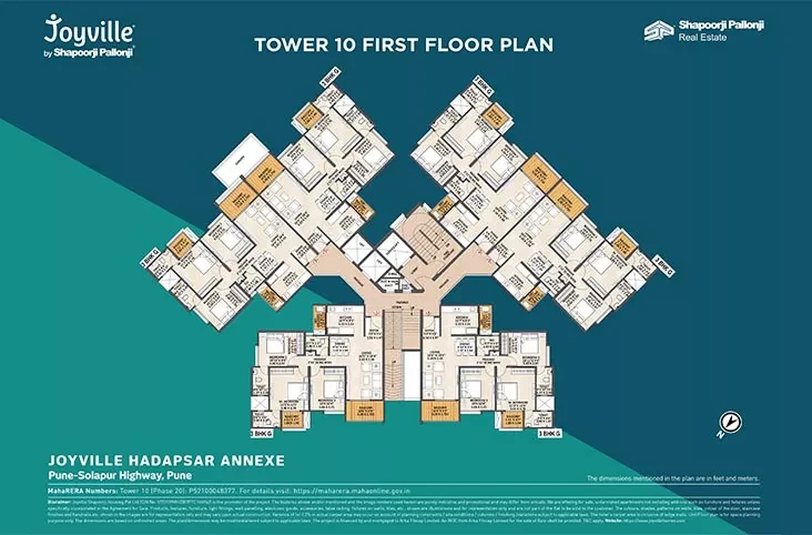 Joyville Hadapsar Annexe Tower 10 - First Floor floor plan
