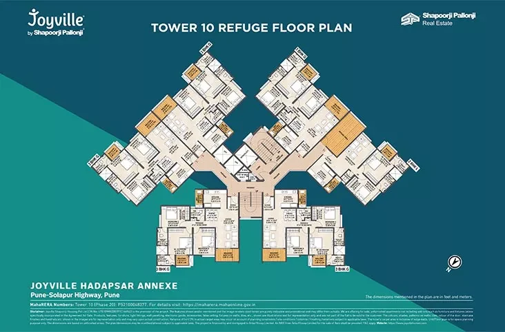 Joyville Hadapsar Annexe Tower 10 - Refuge Floor floor plan