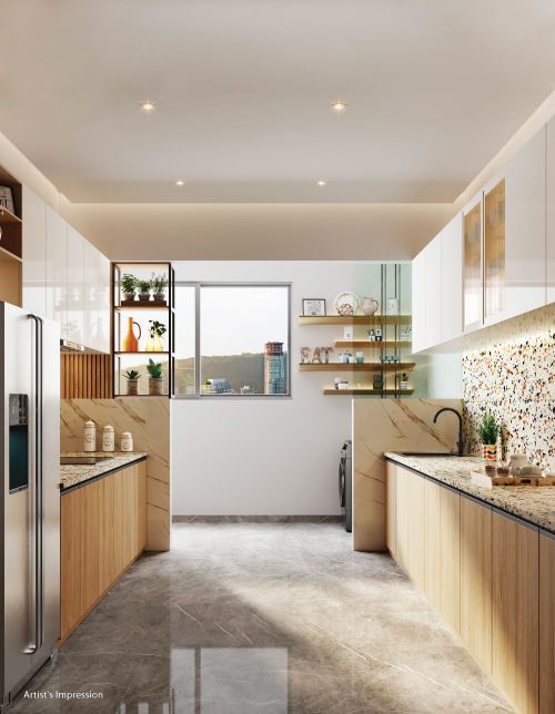 Kalpataru Jade Skyline tower and landscaping