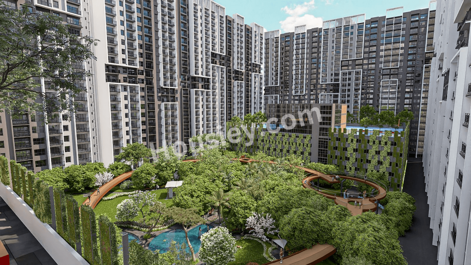 Kohinoor Central Park Phase 1 2 BHK Spacious floor plan