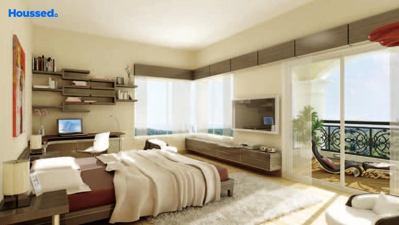 Kolte Patil 24K Glitterati sample apartment master bedroom interior