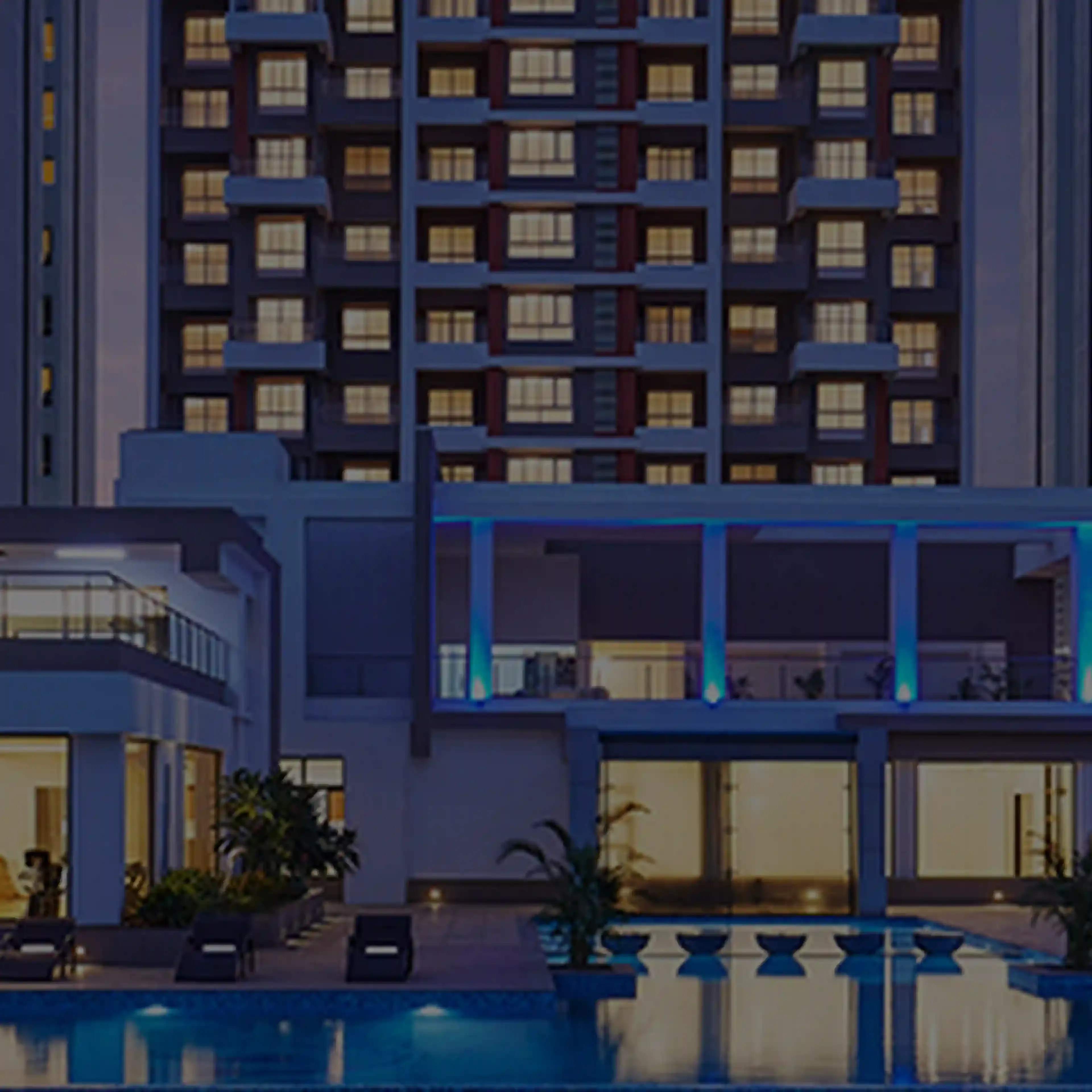 Kolte Patil 24K Stargaze Bavdhan landscaped podium and clubhouse