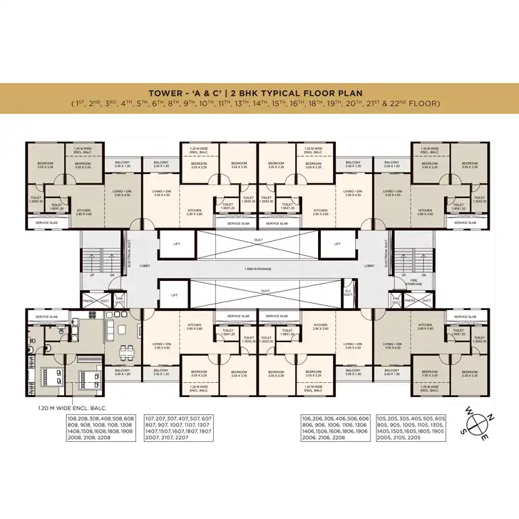 Kolte Patil Life Republic 1 BHK floor plan