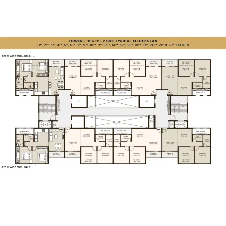 Kolte Patil Life Republic 2 BHK Premium floor plan