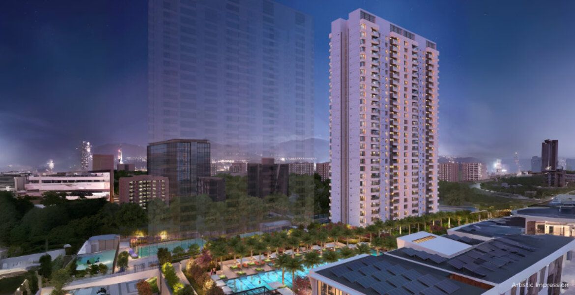 Kumar Parc Residences A1 - landscaped podium and amenity deck
