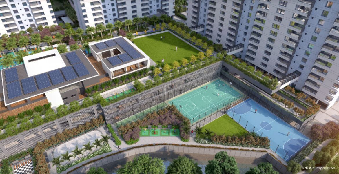Kumar Parc Residences A1 - clubhouse and recreation zone