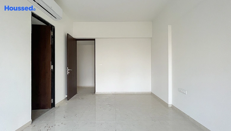 Lodha Belmondo sample apartment master bedroom with premium finishes