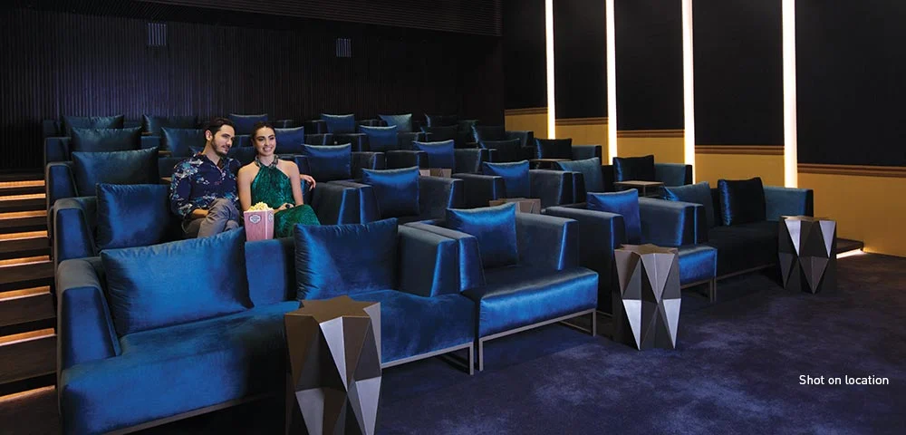 Lodha Belmondo private screening theatre with recliner seating