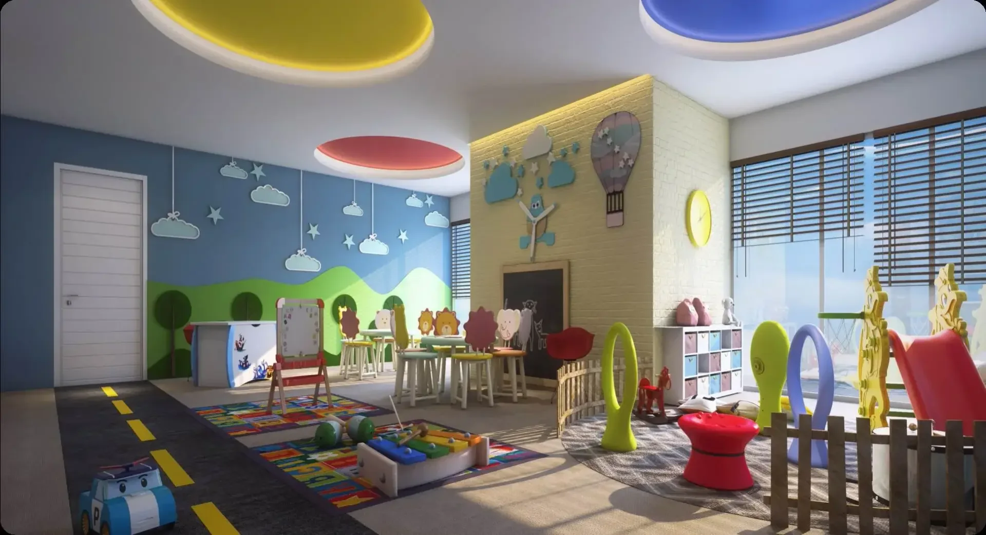 Mantra Parkview children's indoor play room with soft play equipment