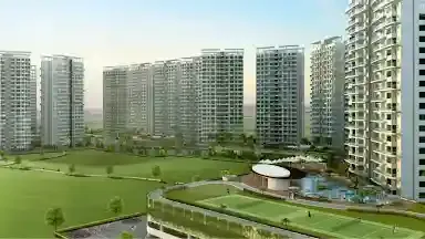 Pharande Puneville - skywalk and clubhouse view