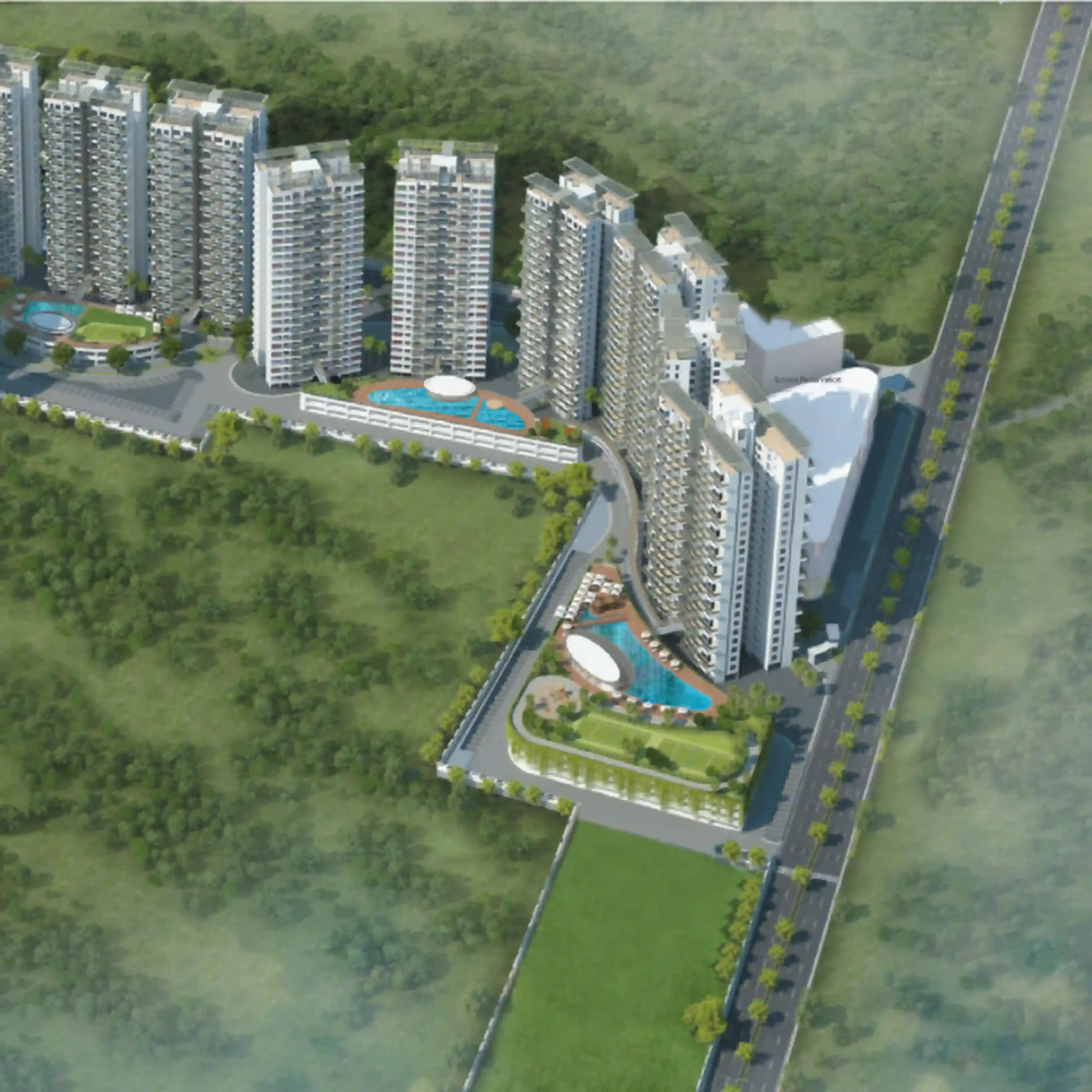 Pharande Puneville - swimming pool amenity