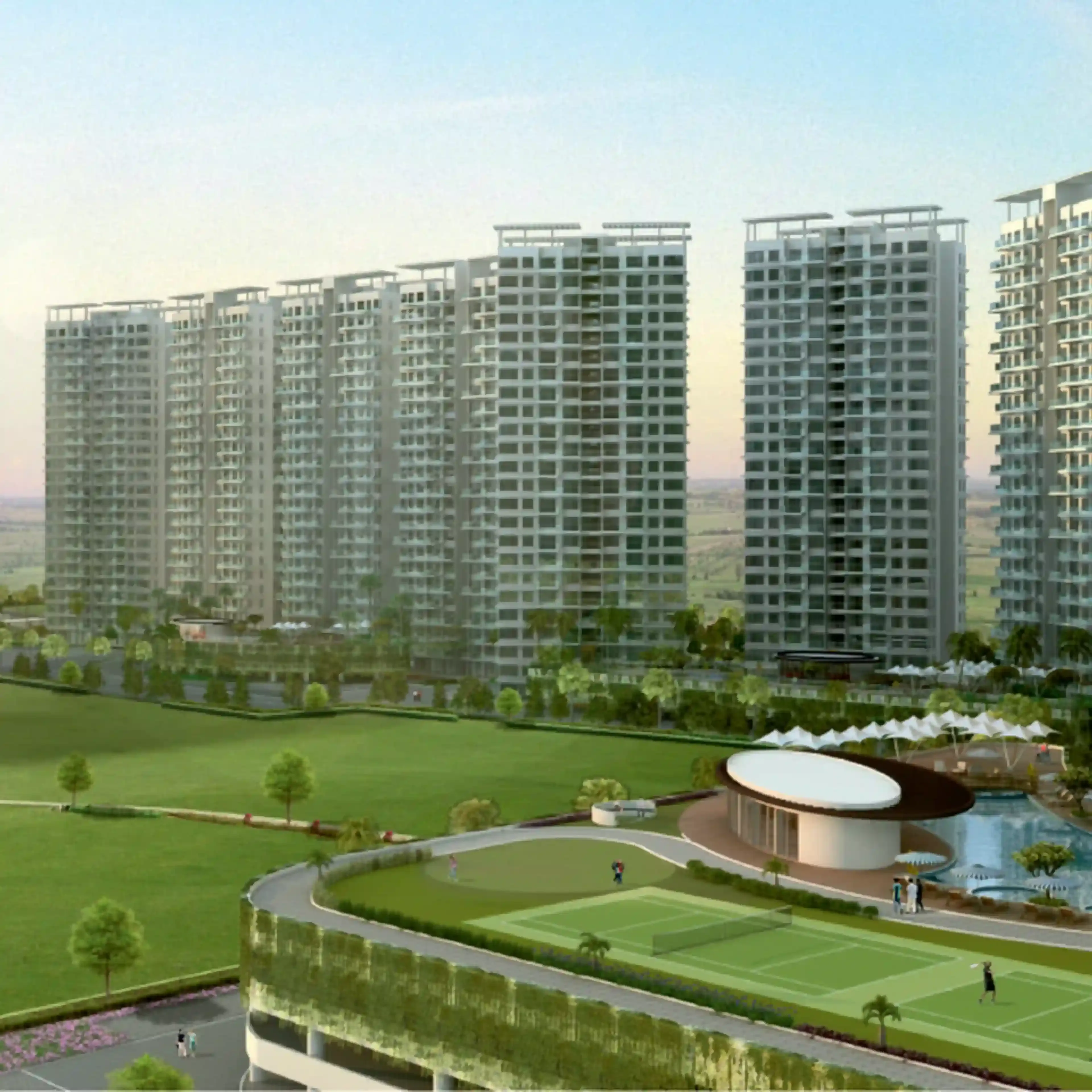 Pharande Puneville - landscaped open space