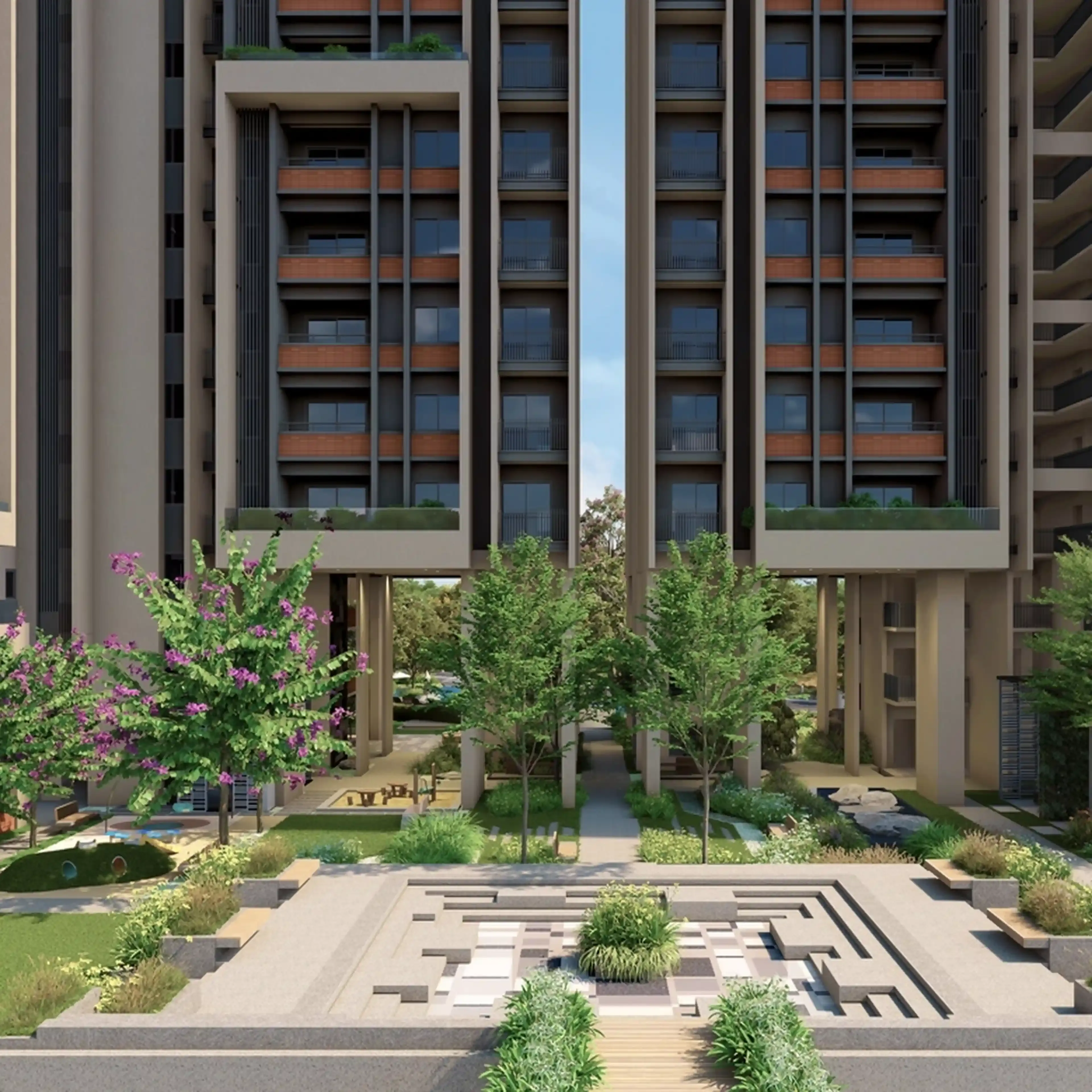 Rohan Nidita amenities and outdoor spaces