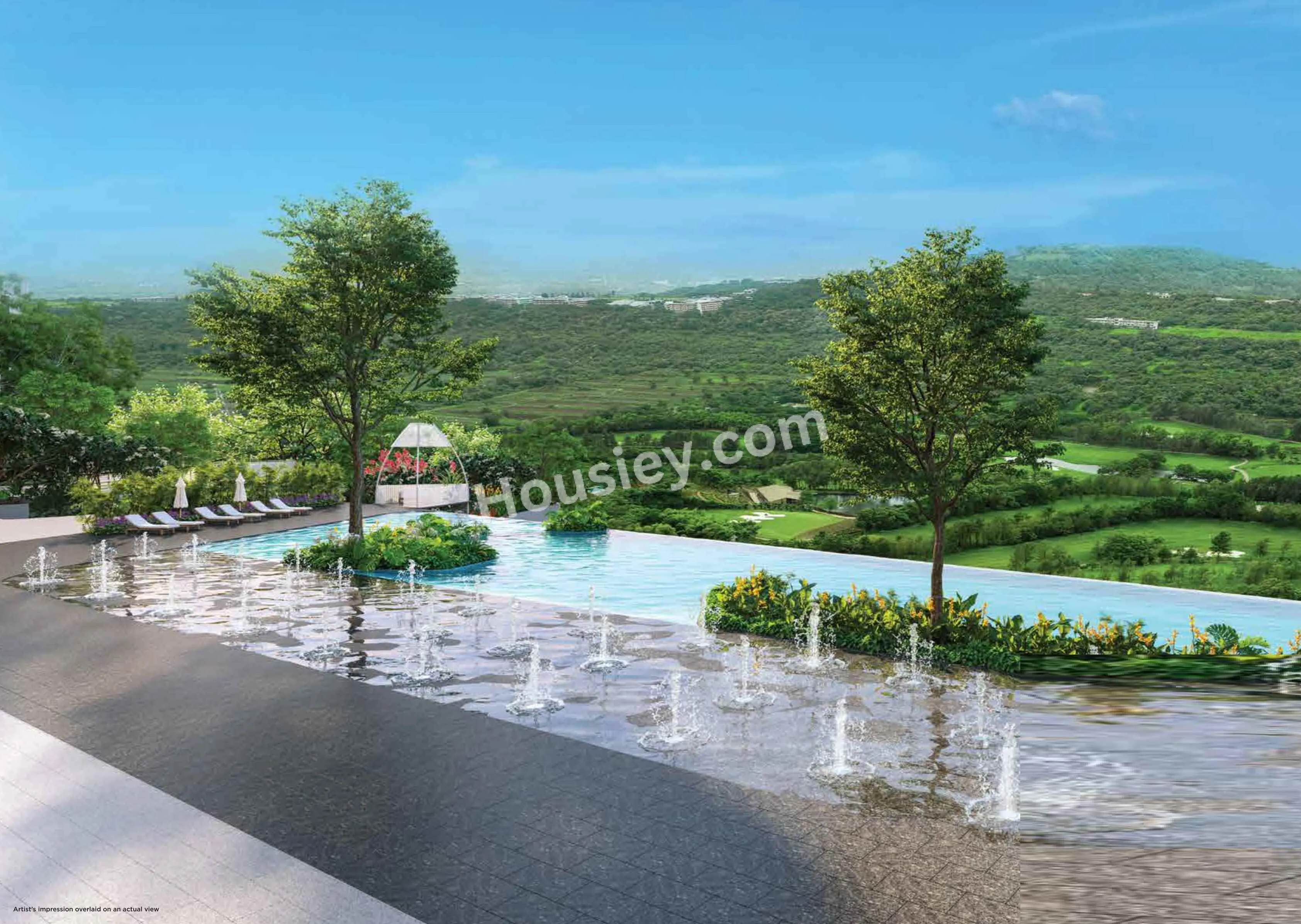 Shapoorji Pallonji Vanaha Golfland - infinity pool