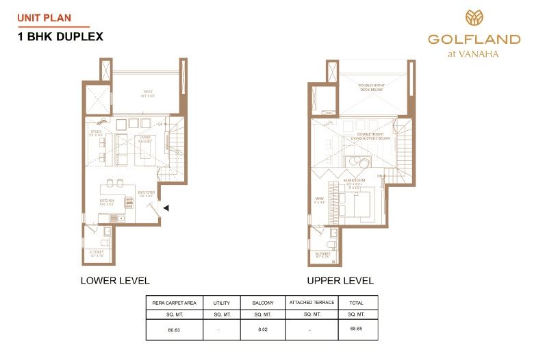 Shapoorji Pallonji Vanaha Golfland - 1 BHK 738 sqft floor plan