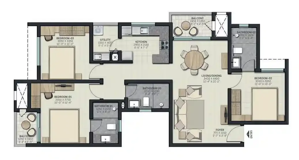 Sobha Nesara Kothrud - master plan / floor plan