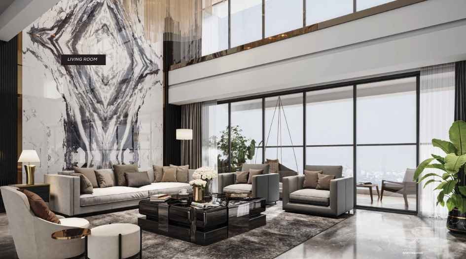 Supreme Towers Phase I - living room interior render