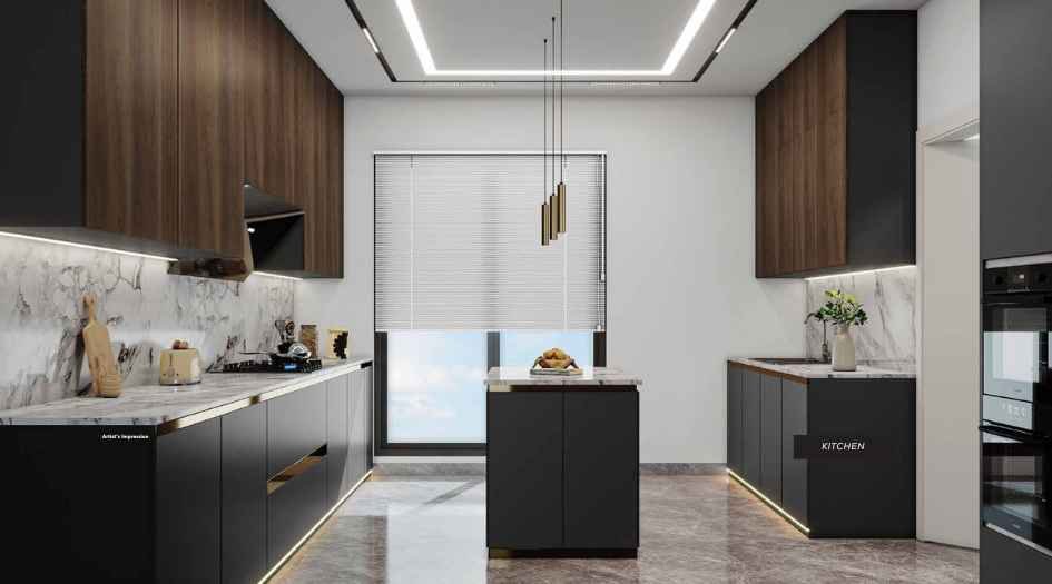 Supreme Towers Phase I - modular kitchen interior