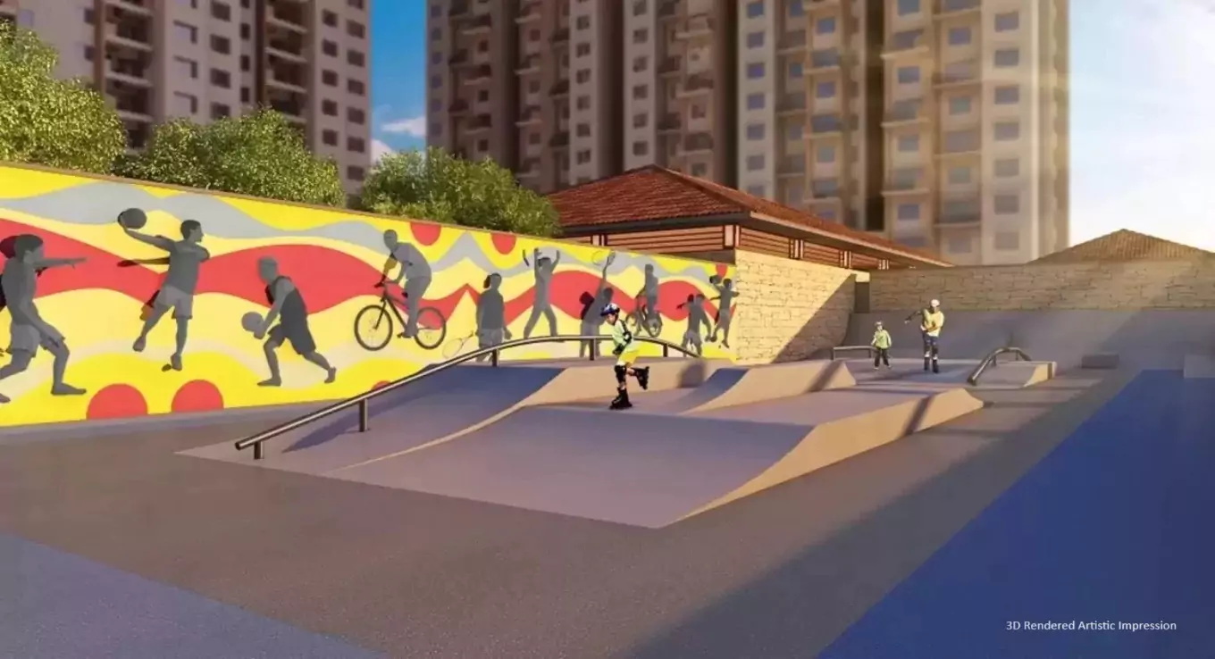 VTP Pegasus Kharadi - skating rink and graffiti wall