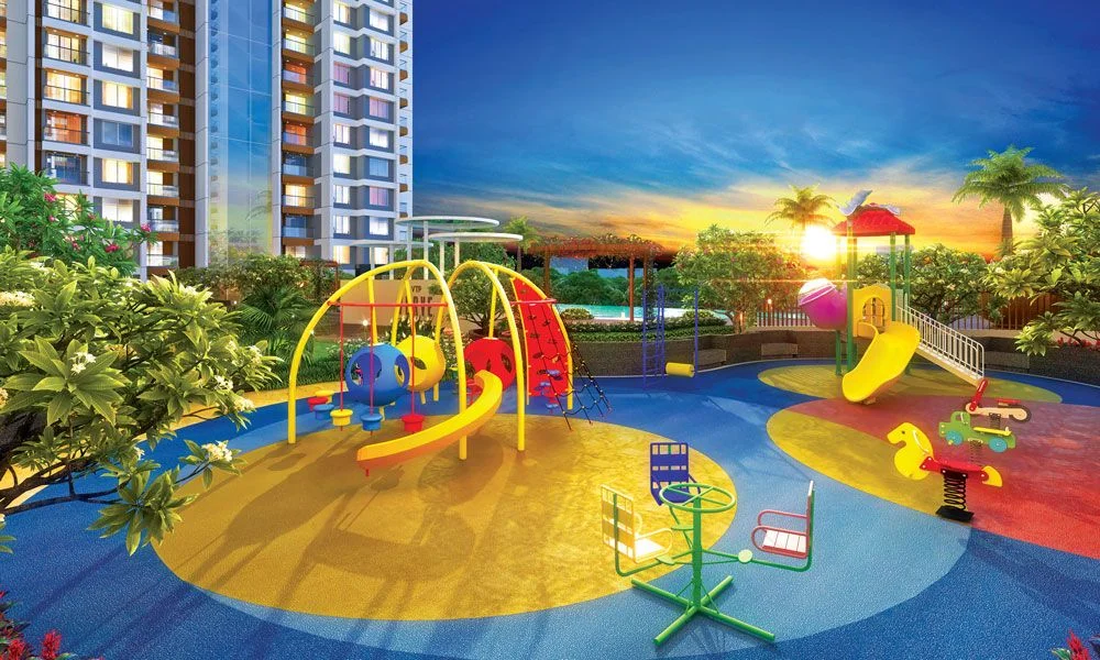 VTP Verve children's play area with colourful play equipment