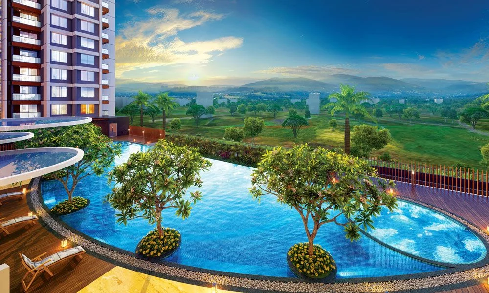 VTP Verve poolside lounge pods with hill and valley views